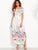 Beauty Women clothing white / blue midi dress active Summer Size Casual shift Dresses